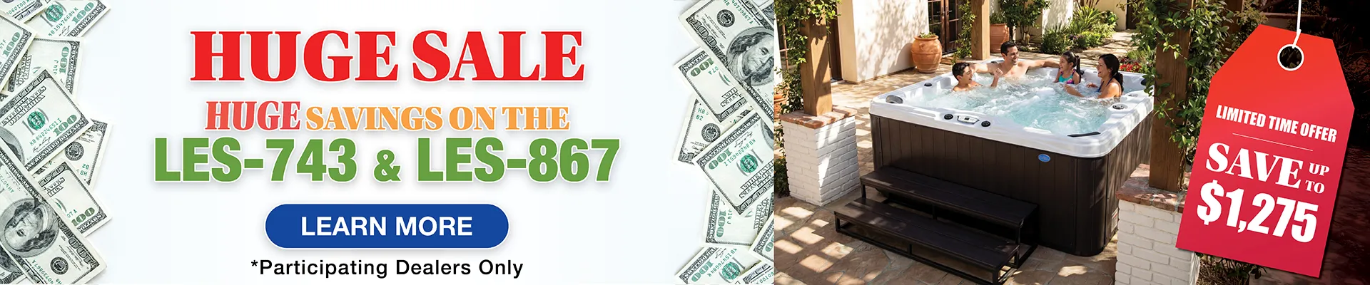 Calspas hot tub being used in a family setting - Harlingen